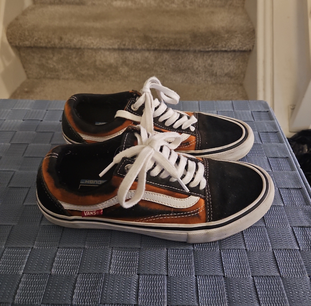 Vans Old Skool Sneakers - Black & Brown with White Stripe